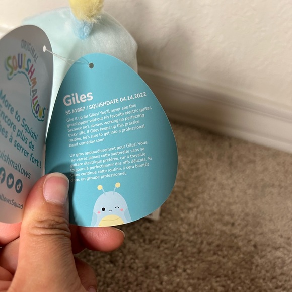 New Giles the Grasshopper 5” Squishmallow - Picture 6 of 6